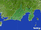 2016年11月13日の静岡県のアメダス(気温)