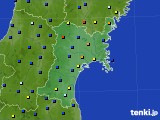2016年11月15日の宮城県のアメダス(日照時間)