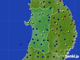 2016年11月15日の秋田県のアメダス(日照時間)