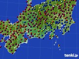 2016年11月16日の東海地方のアメダス(日照時間)