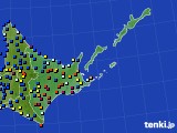 道東のアメダス実況(日照時間)(2016年11月16日)