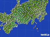 東海地方のアメダス実況(気温)(2016年11月16日)