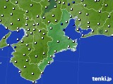 三重県のアメダス実況(風向・風速)(2016年11月16日)