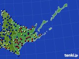 道東のアメダス実況(日照時間)(2016年11月17日)