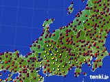 北陸地方のアメダス実況(日照時間)(2016年11月18日)