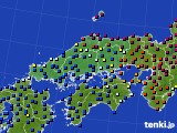 中国地方のアメダス実況(日照時間)(2016年11月18日)