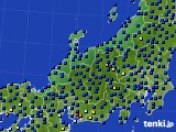 北陸地方のアメダス実況(日照時間)(2016年11月19日)