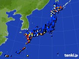 アメダス実況(日照時間)(2016年11月19日)