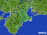 2016年11月19日の三重県のアメダス(日照時間)