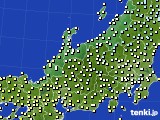 北陸地方のアメダス実況(気温)(2016年11月19日)