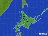 北海道地方のアメダス実況(積雪深)(2016年11月20日)