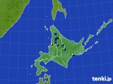 2016年11月20日の北海道地方のアメダス(積雪深)