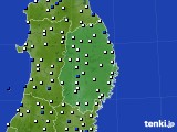 2016年11月20日の岩手県のアメダス(風向・風速)