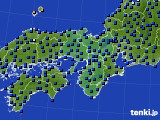 近畿地方のアメダス実況(日照時間)(2016年11月21日)