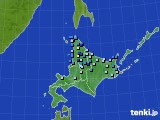 2016年11月22日の北海道地方のアメダス(積雪深)