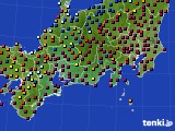 2016年11月22日の東海地方のアメダス(日照時間)