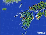 2016年11月23日の九州地方のアメダス(日照時間)