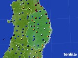 2016年11月23日の岩手県のアメダス(日照時間)