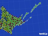 道東のアメダス実況(日照時間)(2016年11月24日)