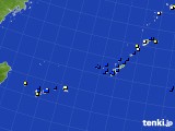 沖縄地方のアメダス実況(風向・風速)(2016年11月24日)