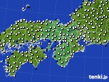 近畿地方のアメダス実況(風向・風速)(2016年11月24日)