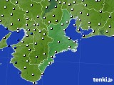 三重県のアメダス実況(風向・風速)(2016年11月24日)