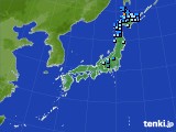 2016年11月25日のアメダス(積雪深)