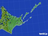 2016年11月25日の道東のアメダス(積雪深)