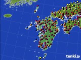 2016年11月25日の九州地方のアメダス(日照時間)