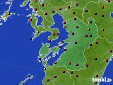 2016年11月25日の熊本県のアメダス(日照時間)