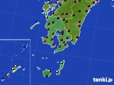 鹿児島県のアメダス実況(日照時間)(2016年11月25日)