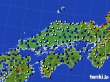 中国地方のアメダス実況(日照時間)(2016年11月26日)
