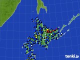 北海道地方のアメダス実況(日照時間)(2016年11月27日)