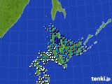 北海道地方のアメダス実況(気温)(2016年11月27日)