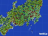 2016年11月28日の関東・甲信地方のアメダス(日照時間)