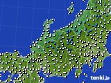 2016年11月28日の北陸地方のアメダス(気温)