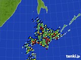 2016年11月29日の北海道地方のアメダス(日照時間)