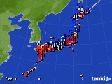 アメダス実況(日照時間)(2016年11月29日)