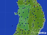 秋田県のアメダス実況(日照時間)(2016年11月29日)