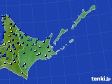 2016年11月30日の道東のアメダス(積雪深)