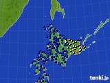 2016年11月30日の北海道地方のアメダス(日照時間)