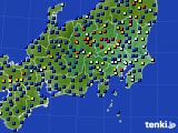 2016年12月01日の関東・甲信地方のアメダス(日照時間)