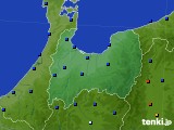 富山県のアメダス実況(日照時間)(2016年12月01日)