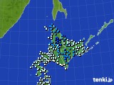 北海道地方のアメダス実況(気温)(2016年12月01日)