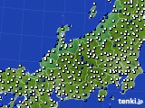 北陸地方のアメダス実況(風向・風速)(2016年12月01日)