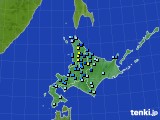 2016年12月03日の北海道地方のアメダス(積雪深)