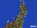 2016年12月03日の東北地方のアメダス(日照時間)