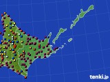 道東のアメダス実況(日照時間)(2016年12月03日)