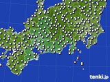 東海地方のアメダス実況(風向・風速)(2016年12月03日)