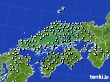 中国地方のアメダス実況(降水量)(2016年12月04日)